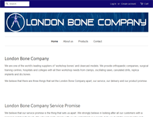 Tablet Screenshot of londonboneco.com